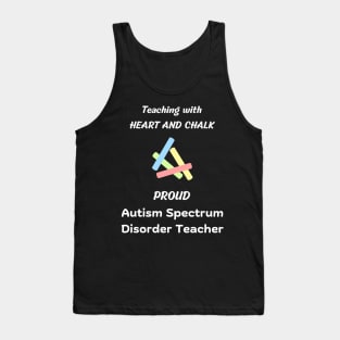 autism teacher appreciation gift for autism awareness school instructors and autism educators present idea design Tank Top